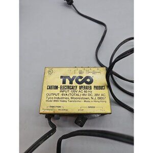 VINTAGE TYCO HO GAUGE MODEL RAILROAD TRANSFORMER MODEL 899B TESTED 18VDC 20VAC